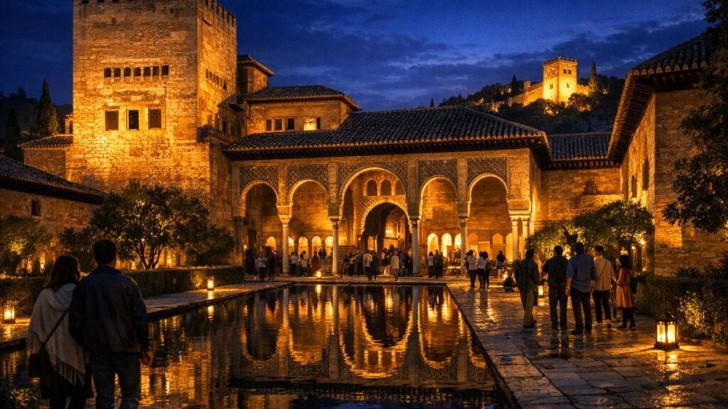 Alhambra Palace night to attendance revenue