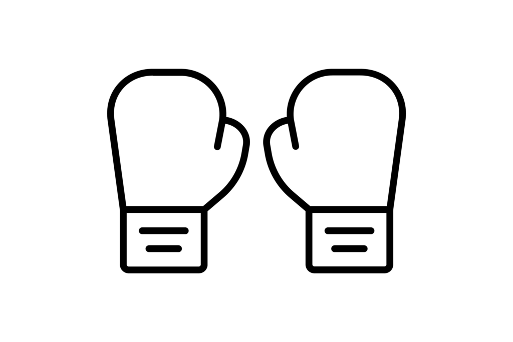 boxing gloves drawing