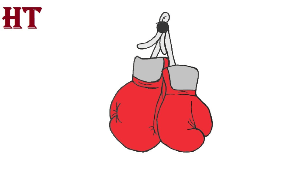 boxing gloves drawing